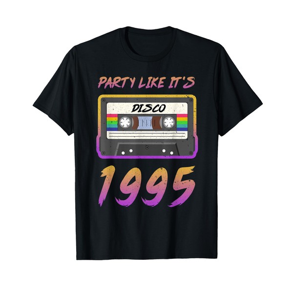 Party Like It's 1995 Disco Cassette Tape Retro 26th Birthday