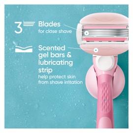 Gillette Venus Gillette Venus ComfortGlide White Tea Women's Razor Refills, 6 Refill Cartridges, Fits Venus Reusable Razor Handles, 3-Bladed with Built-in Shave Gel Bars