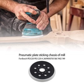 5Inch/125mm Hook & Loop Sanding Backing Pad Replacement Part Compatible with Bosch GEX125-1A PEX220 PEX220A Skil 7402 7490 2609000750