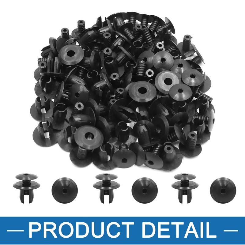 A ABSOPRO Rivet Clips Bumper Mudguard Attachment 10 mm for