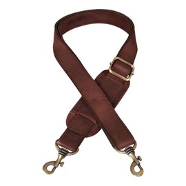 STILORD 'Elli' Leather Change Strap with Shoulder Pads, Shoulder Strap for Bags, Shoulder Strap, Handbag Strap for Shoulder Bag, Vintage, Cognac - Dark Brown, briefcase