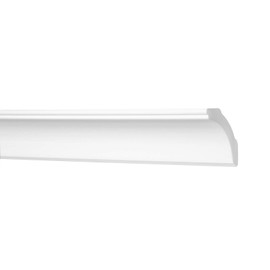 MARBET DESIGN Stucco Moulding Moulding XPS Polystyrene White - Ceiling Moulding Strip E-43 (2 Metres / 1 Strip)