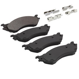 QUALITY-BUILT Premium Semi-Metallic Front Brake Pads (1001-0702BM) Compatible with Dodge Durango 2003-2003