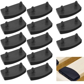 DILUSILK 12 PCS Plastic Bed Slat Holders,Bed Slat Cap Kits,Bed Frame Parts,Easy Installation, Suitable for Wooden Slats, Single & Double Size Beds