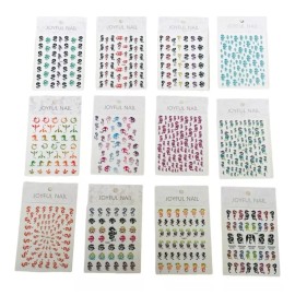 +500 Stickers Para Uñas Diseños De Dragon Paquete 12 Pzas