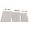 Wimex 100 Flat Paper Plates White Square 11 x 17
