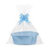 Hojalis Gift Basket, Woven Rope Basket with Cellophane Bags &