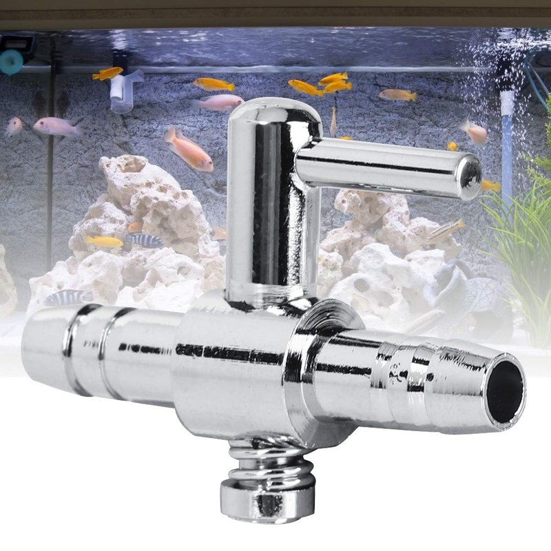 Tnfeeon 10pcs Aquarium Air Flow Control Valve Stainless Steel Aquarium
