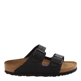 Birkenstock Women's Arizona Soft Footbed, Black Birko-Flor¿, 41 N EU