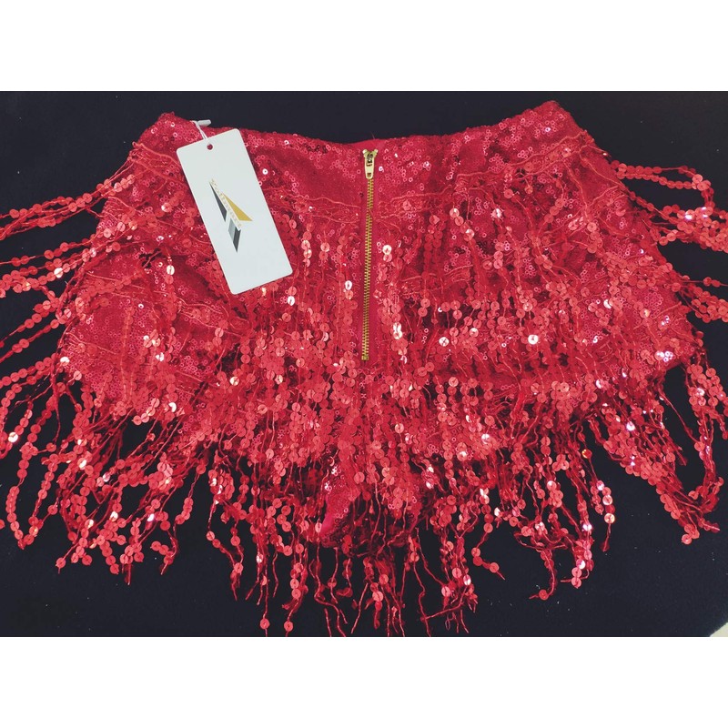 Yollmart - Faldas con borlas para mujer, pantalones cortos y