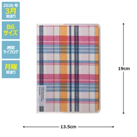 Laconic LYM07-250MX Notebook, Starts March 2026, B6 Weekly Cotton Mix