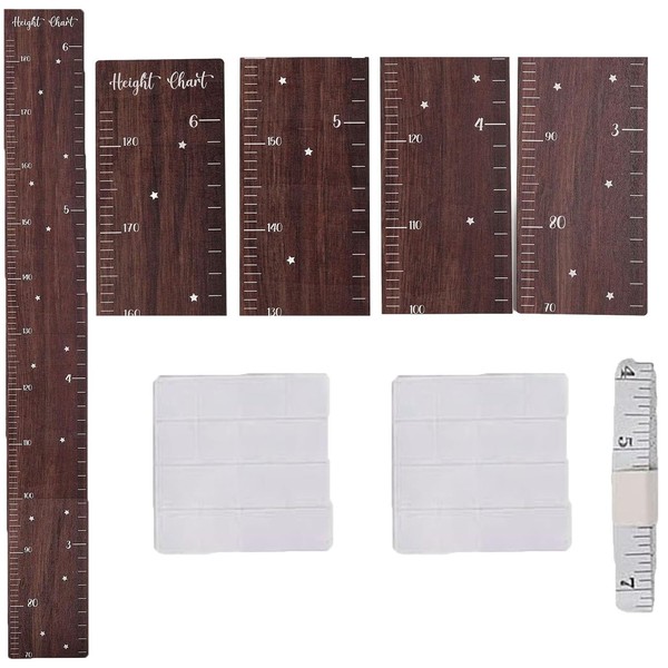 Lyfengdeam Personalized Wooden Height Growth Chart Ruler for Kids，Wooden Ruler