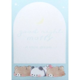 Kamio Good Night Moffy Mini Memo Pad (A Little Dream)~KAWAII!