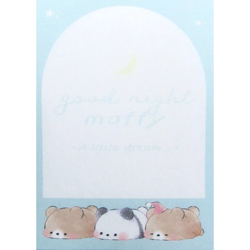 Kamio Good Night Moffy Mini Memo Pad (A Little Dream)~KAWAII!
