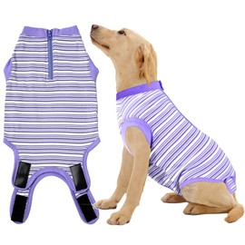 Wabdhaly Recovery Suit for Dogs,Dog Cone Alternative Zipper Surgery Suit Female Spay,Soft Dog Surgery Suit for Anti Licking,Breathable Surgical Suit for Dogs Female Spay