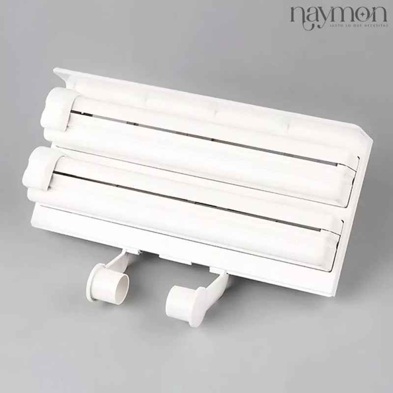 Naymon Dispensador 3 En 1 Porta Toalla Papel Aluminio Playo