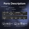 Yuemona HDMI Multiviewer Switch 4x1 Quad Multi-Viewer 4 in 1