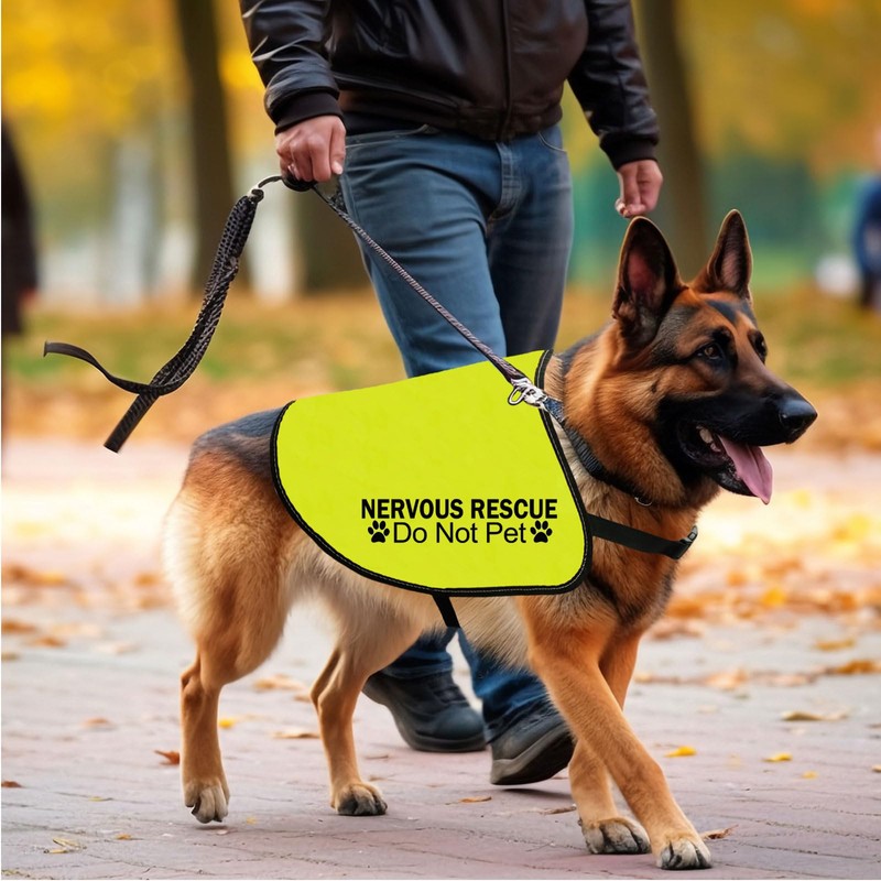 Nervous Ask To Pet/Do Not Approach Jacket - Rescue Dog