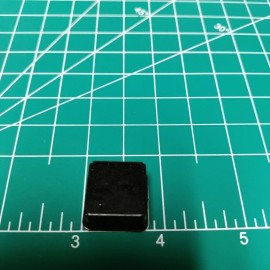 Western Supply Warehouse 25 Peel and Stick Square Rubber Feet Bumpers 3/4in Wide x 3/8in Tall  Adhesive