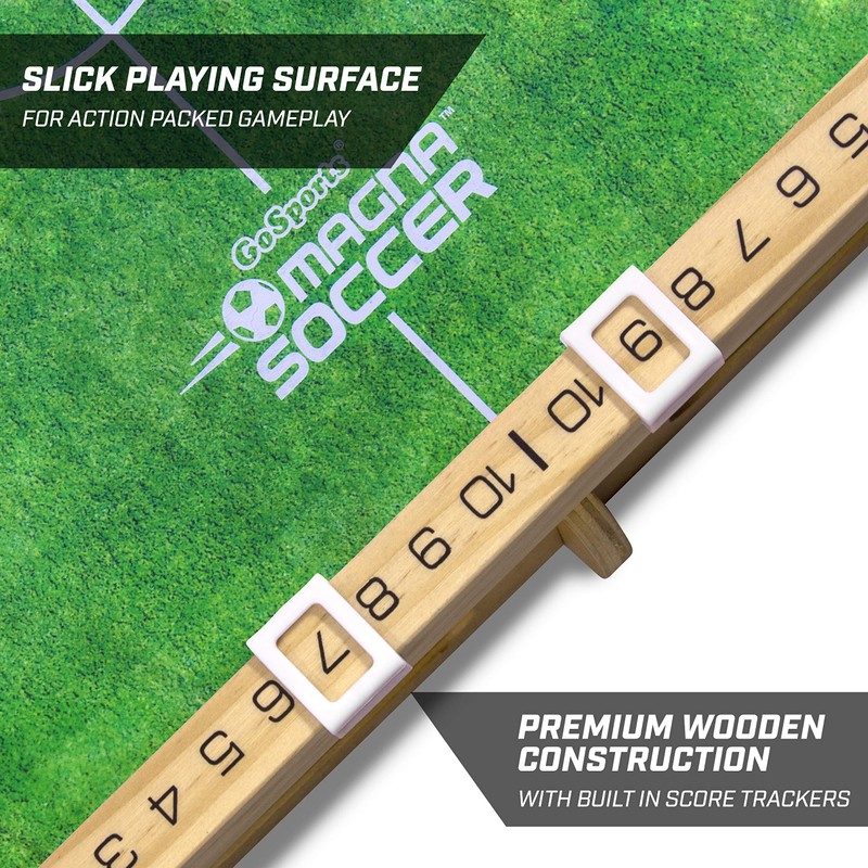 GoSports Magna Soccer Tabletop Board Game - Fast-Paced Magnet Game