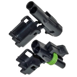 Weather Pack 12010973 & 12015792 - Weather Pack 2 Pin Male & Female Connector Pair - 10 Pack