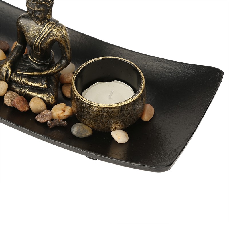 1 set Zen Buddhism Candlestick Incense Holder Furnishing Articles for