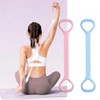 Non-slip Handle Resistance Band Yoga Stretching Pilates Blue 6ea