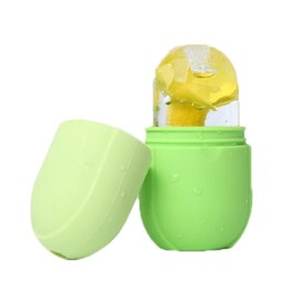Rodillo de hielo para cara y ojos, herramientas faciales Gua Sha, rodillo de hielo para aliviar la hinchazón, cuidado de la piel, cubo facial de hielo
