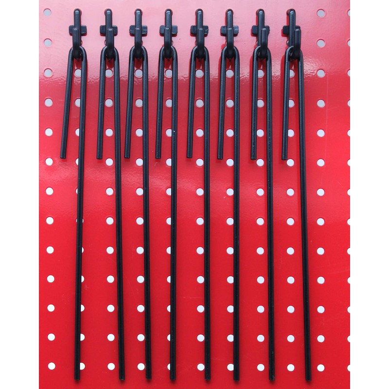 Pegboard Hooks 200-packs J Shape Peg Hooks Black Peg Hook
