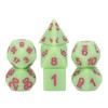 Frosted Green Dice Set,DND Polyhedral Dice Full Set 7 Piece