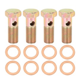 X AUTOHAUX 4 Sets M14x1.5mm Metric Thread Banjo Bolts Brake Fitting Adapter