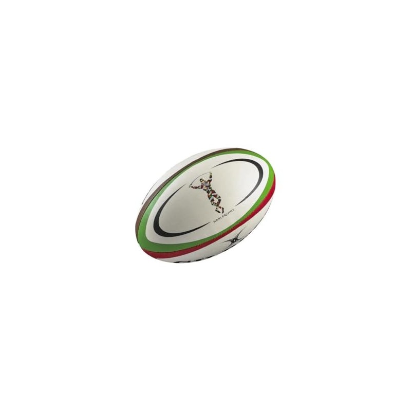 Harlequins Midi Replica Rugby Ball - White - size Midi