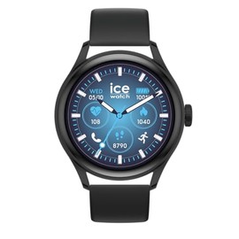 Ice-Watch - ICE smart 3.0-1.2 Black AMOLED GPS - Men's round smartwatch with silicon strap - 025105 (1.20 inches)