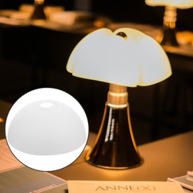 Garneck Pack of 2 Plastic Lampshade, Floor Lampshade, Replacement Plastic Shell, White Lampshades, Mushroom Lampshade for Floor Lamps, Table Lamps