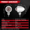 INNOGLOW - Luces intermitentes para motocicleta, 2 unidades, ámbar, para