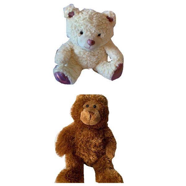 Weighted Stuffed Animal, large teddy bear choose 4-7 lbs, washable