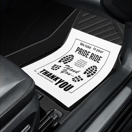 UHANBUT 50PCS Car Kraft Paper Floor Mats, 15x19 Inch Waterproof Temporary Vehicle Floor Protective Pads, Disposable Automotive Wash & Detailing Supplies (White)