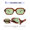 VANLINKER Retro Square Polarized Sunglasses for Women Men Vintage Rectangle
