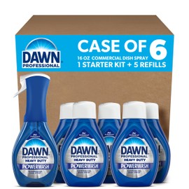 Dawn Professional Heavy Duty Powerwash, Commercial Dish Spray, 16 Fl oz, (Pack of 6)