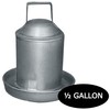 Chicken Drinker Waterer Traditional Drinker, 2.3L Capacity, Galvanised Steel with