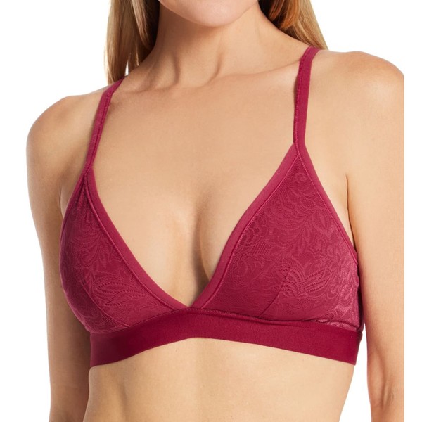 Maidenform Women's Stretch Lace Triangle Wireless Bralette, DMSLTB, Spice Market