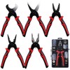 Pindex 5-in-1 Multifunctional Pliers Set in Case for Workshop, Interchangeable