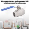 Full Port Ball Valve Stainless Steel Female Thread 3/4in 1000