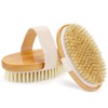 FREATECH 2-Model Body Brush, Dry Brush with Stiff Natural Bristles