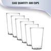 Plastic Drinking Glasses, Disposable Glass Cups, Clear Hard Plastic Water,