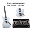 6 String Guitar Bridge Replacement Zinc Alloy Electric Guitar Saddle