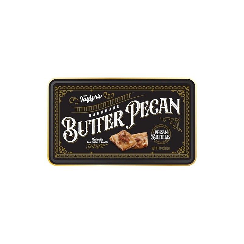 Handmade Butter Pecan Brittle Embossed Tin 2 / 11oz tins