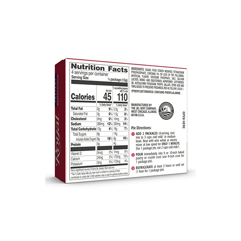 Royal Instant Pudding Dessert Mix, Butterscotch, Fat Free (12 -