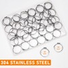 Sieqioor 50 Pack 3/8 Inch(13.3mm) PEX Cinch Clamps, Stainless Steel