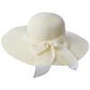 Miobo Women's Straw Sun Hat Summer Bow Hat Beach Hat